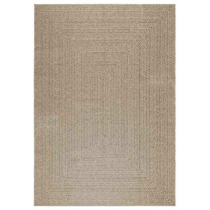 Matta ZIZUR beige 160x230 cm jutelook inomhus och utomhus