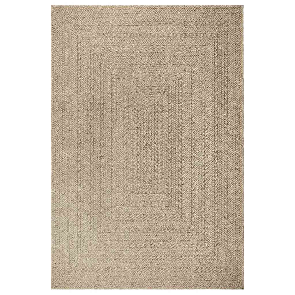 Matta ZIZUR beige 200x290 cm jutelook inomhus och utomhus