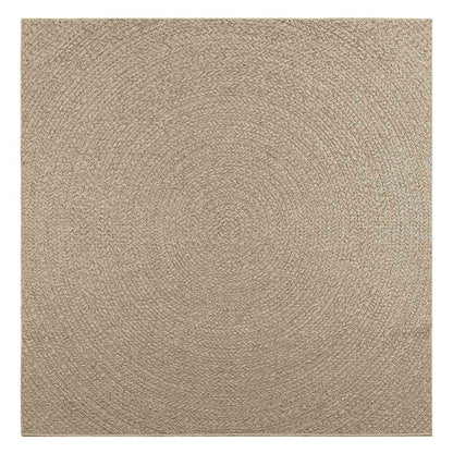 Matta ZIZUR beige 200x200 cm jutelook inomhus och utomhus