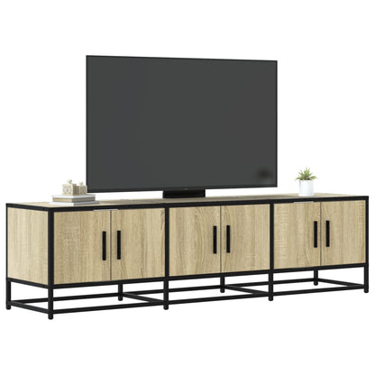 Tv-bänk sonoma-ek 150x35x41 cm konstruerat trä och metall