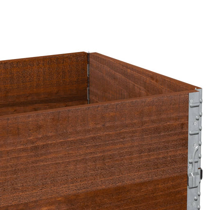 Odlingslåda brun 100x50 cm massiv furu