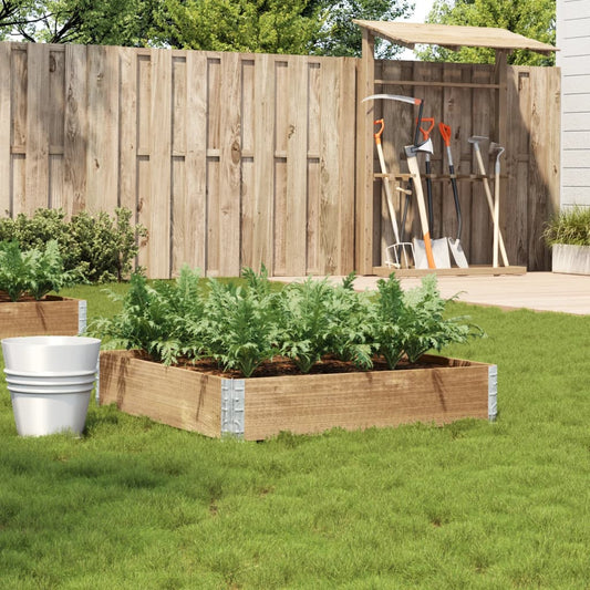 Odlingslåda 100x100 cm massiv furu
