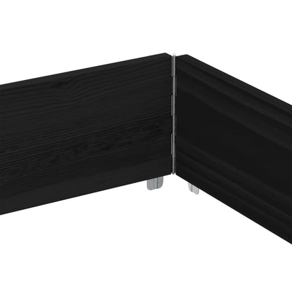 Odlingslåda svart 150x100 cm massiv furu