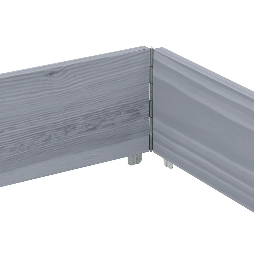 Odlingslåda grå 150x100 cm massivt furuträ
