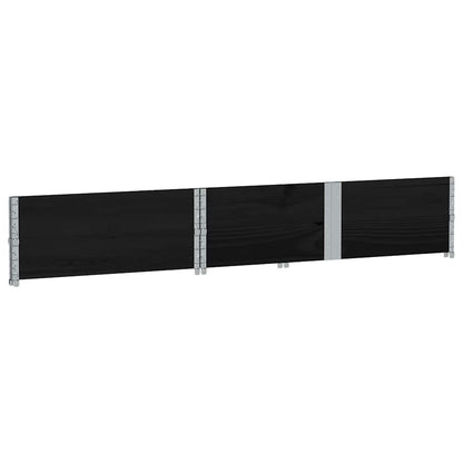 Odlingslåda svart 150x100 cm massiv furu