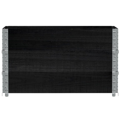 Odlingslåda svart 100x50 cm massiv furu