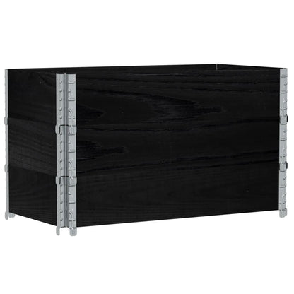 Odlingslåda svart 100x50 cm massiv furu