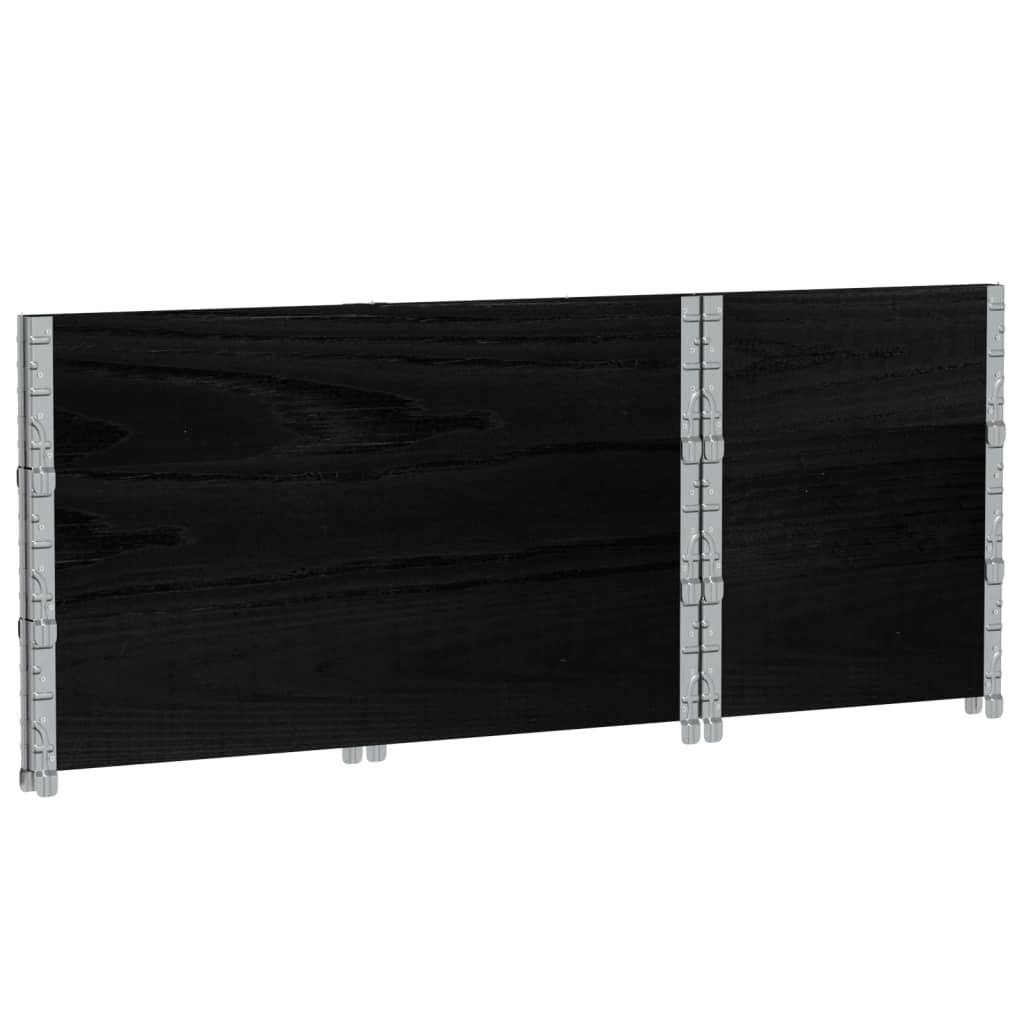 Odlingslåda svart 100x50 cm massiv furu