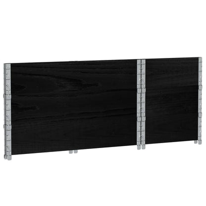 Odlingslåda svart 100x50 cm massiv furu