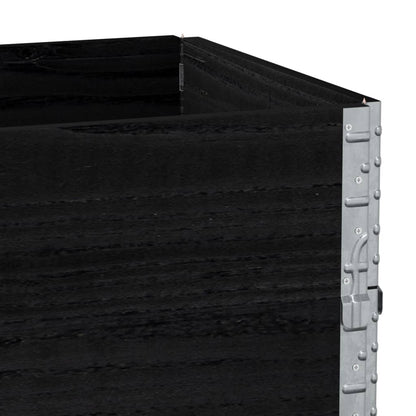 Odlingslåda svart 100x50 cm massiv furu