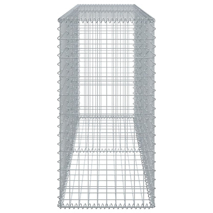 Gabionkorg med skydd 200x50x100 cm galvaniserat järn