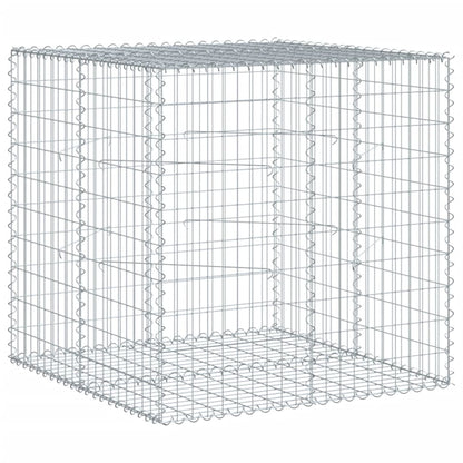 Gabionkorg med skydd 100x100x100 cm galvaniserat järn