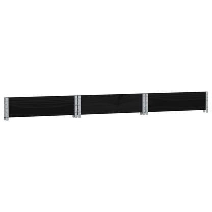 Pallkrage sexhörning svart 160x160 cm massiv furu