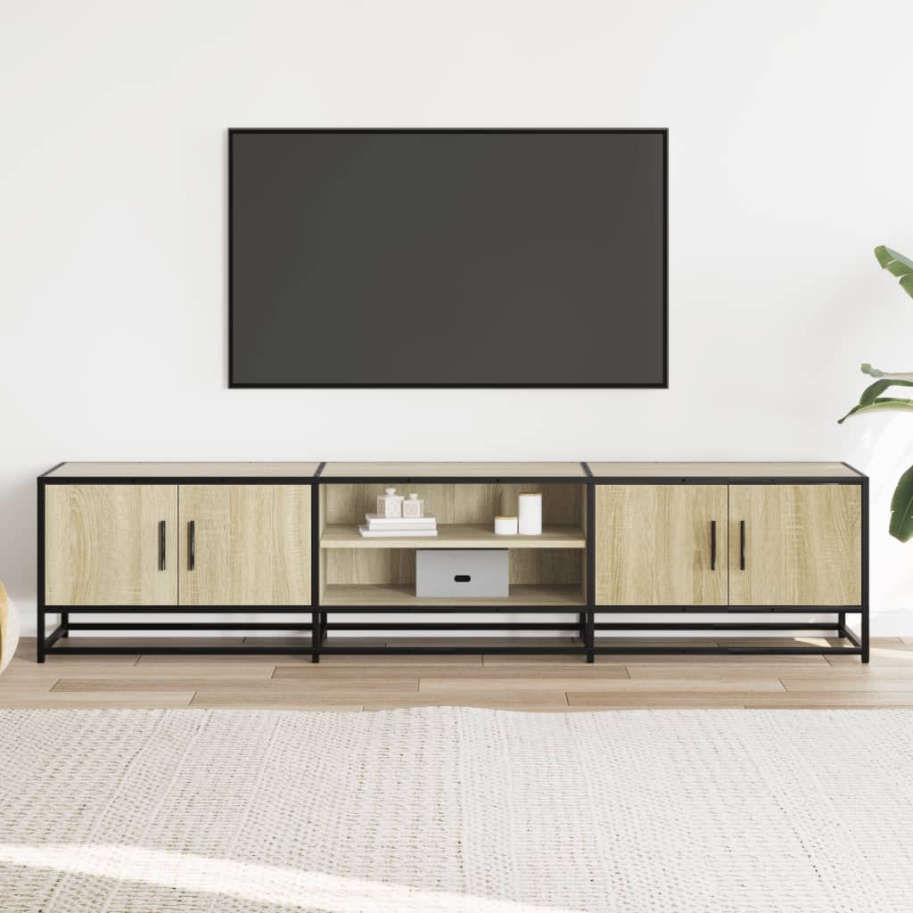 Tv-bänk sonoma ek 180x35x41 cm konstruerat trä