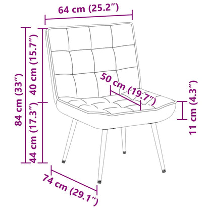 Vilstol gul 64x74x84 cm sammet