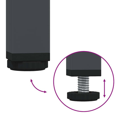 Soffbord antracit 101,5x50x43,5 cm kallvalsat stål