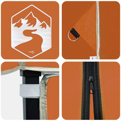 Tak Tält Orange 243 x 243 x 251 cm tyg