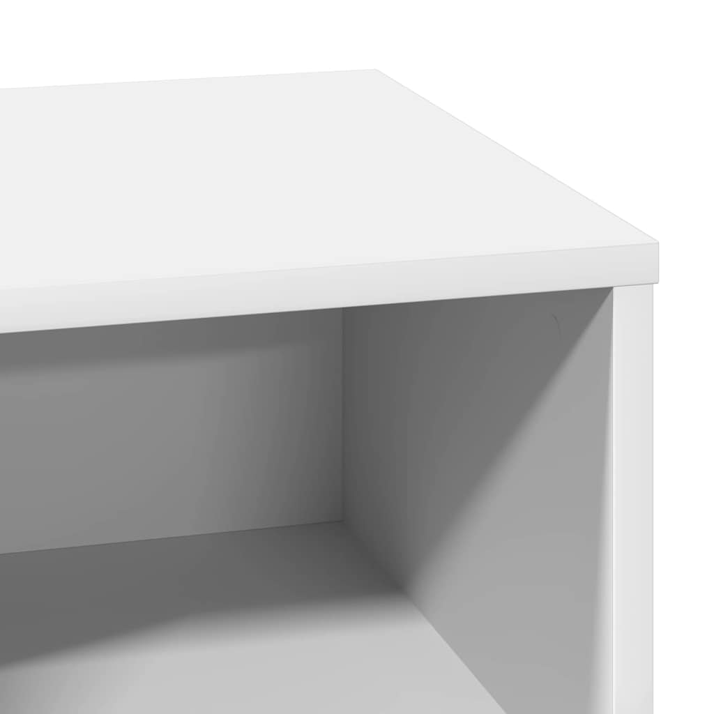 Nattduksbord 2 pcs Vit 50 x 34,5 x 50 cm Konstruerat trä