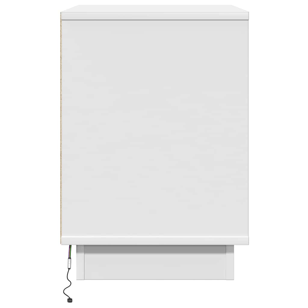 Nattduksbord 2 pcs Vit 50 x 34,5 x 50 cm Konstruerat trä