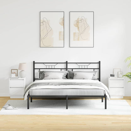 Nattduksbord 2 pcs Vit 39 x 34,5 x 50 cm Konstruerat trä