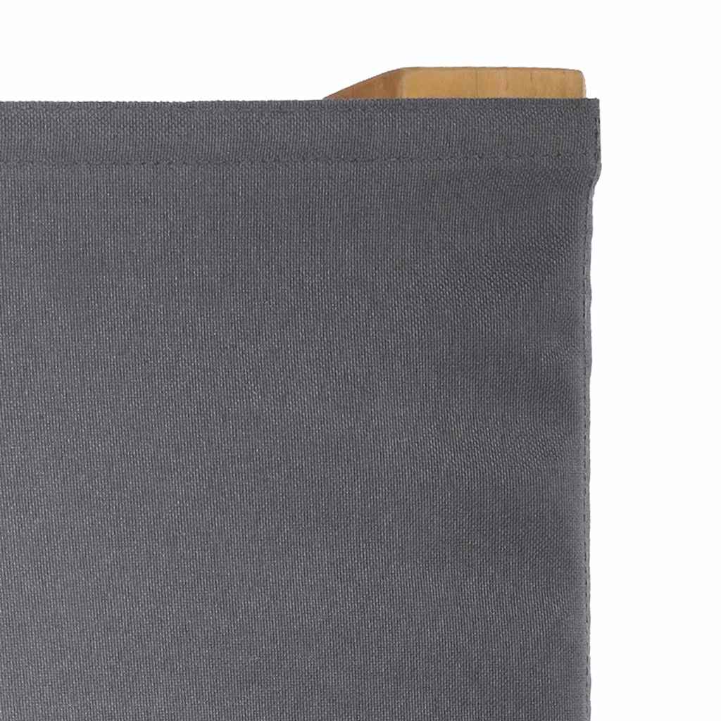 Hopfällbar regissörsstol Grå 56 x 54 x 87 cm Massivt teakträ