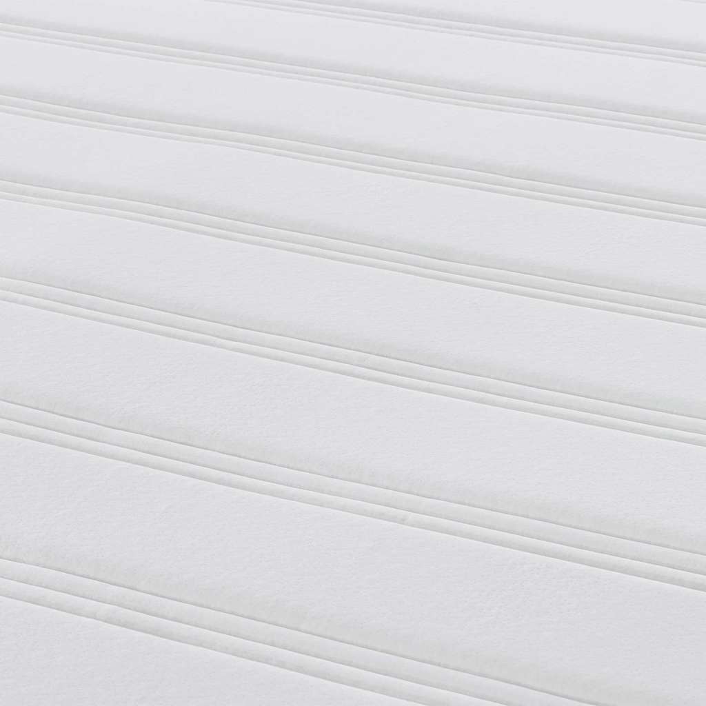 Sängmadrass med madrass Grå 90 x 200 cm tyg