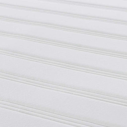 Sängmadrass med madrass Grå 90 x 200 cm tyg