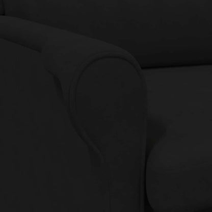 fåtölj Svart 76 x 94 x 102 cm Mikrofiber