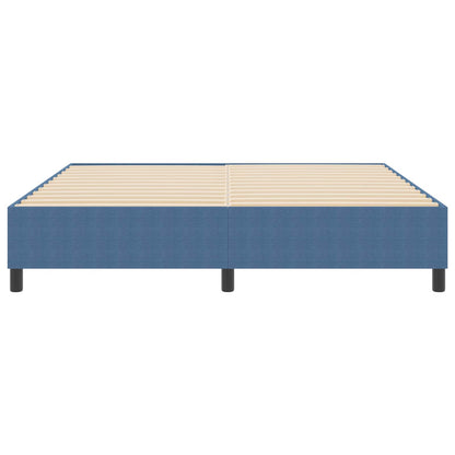 Plattform sängram Blå 180 x 200 cm tyg
