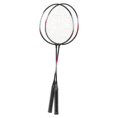 Badmintonset med 2 racketar, nät och förvaring 292x30x152 cm