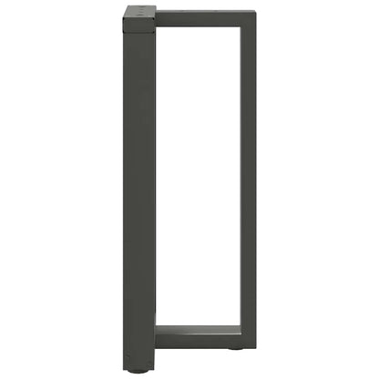 Barbordsben T-formad 2 st antracit 40x35x(90-91) cm stål