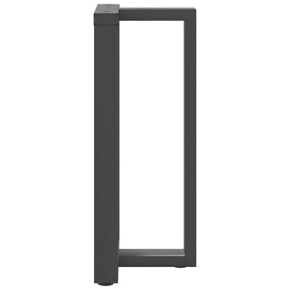 Barbordsben T-formad 2 st antracit 50x35x(90-91) cm stål