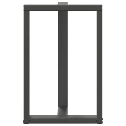 Barbordsben T-formad 2 st antracit 60x35x(90-91) cm stål