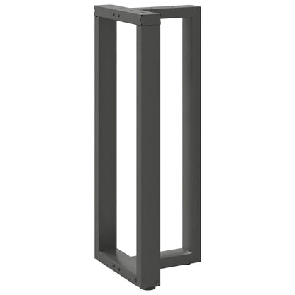 Barbordsben T-formad 2 st antracit 40x35x(100-101) cm stål