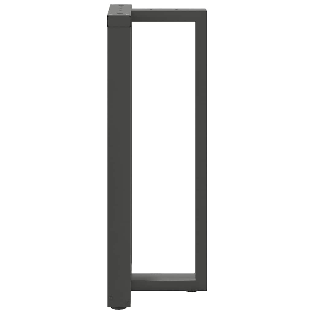 Barbordsben T-formad 2 st antracit 40x35x(100-101) cm stål