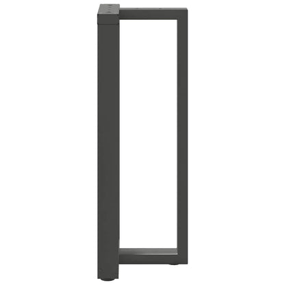 Barbordsben T-formad 2 st antracit 40x35x(100-101) cm stål