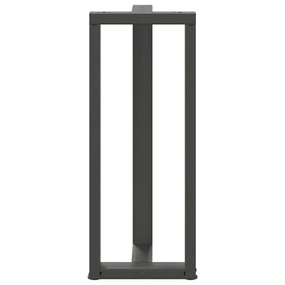 Barbordsben T-formad 2 st antracit 40x35x(100-101) cm stål