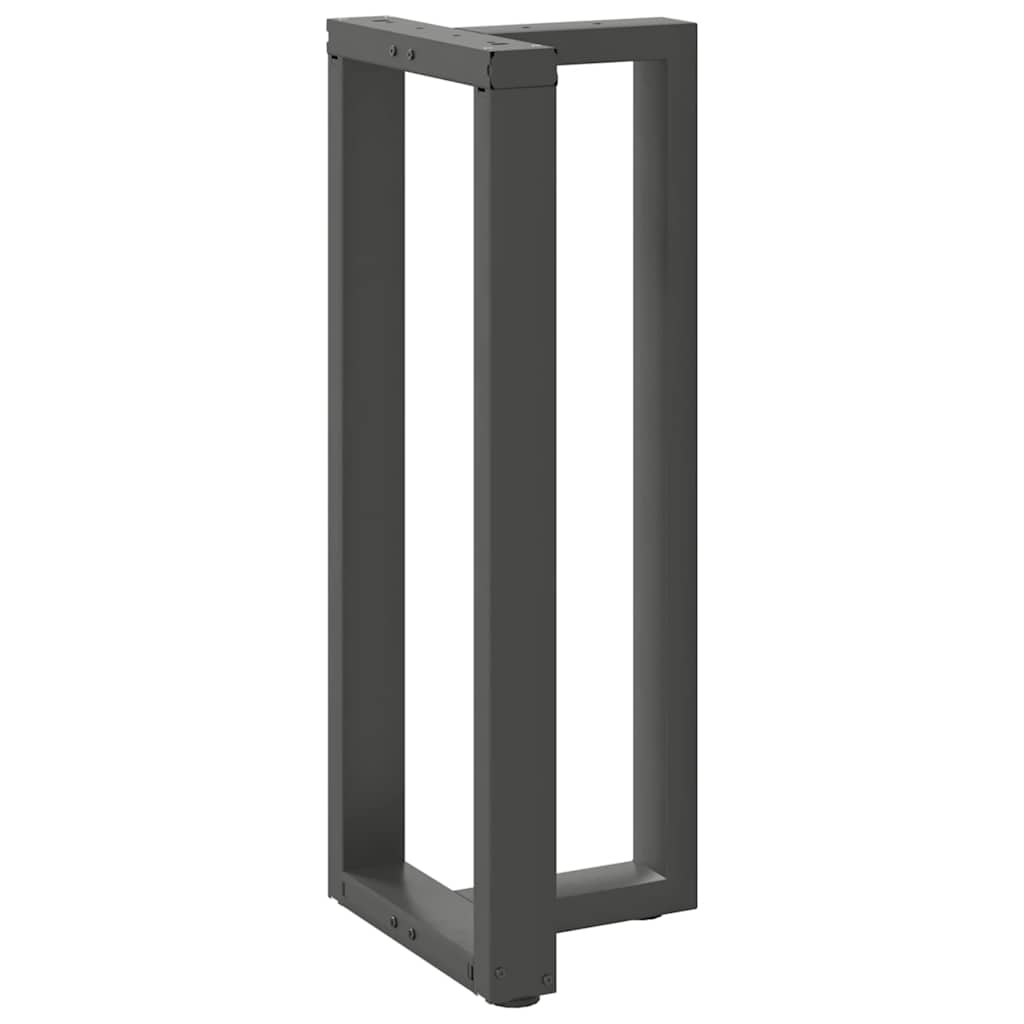 Barbordsben T-formad 2 st antracit 50x35x(100-101) cm stål