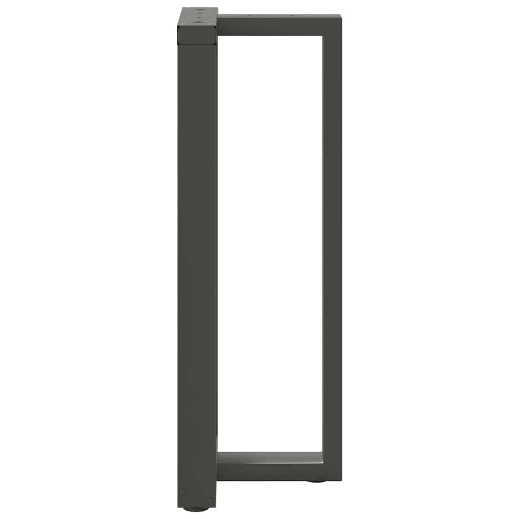 Barbordsben T-formad 2 st antracit 50x35x(100-101) cm stål