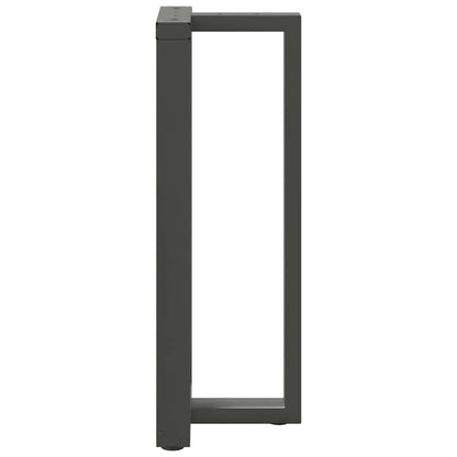 Barbordsben T-formad 2 st antracit 50x35x(100-101) cm stål