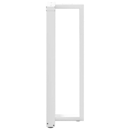 Barbordsben T-formad 2 st vit 40x35x(110-111) cm stål