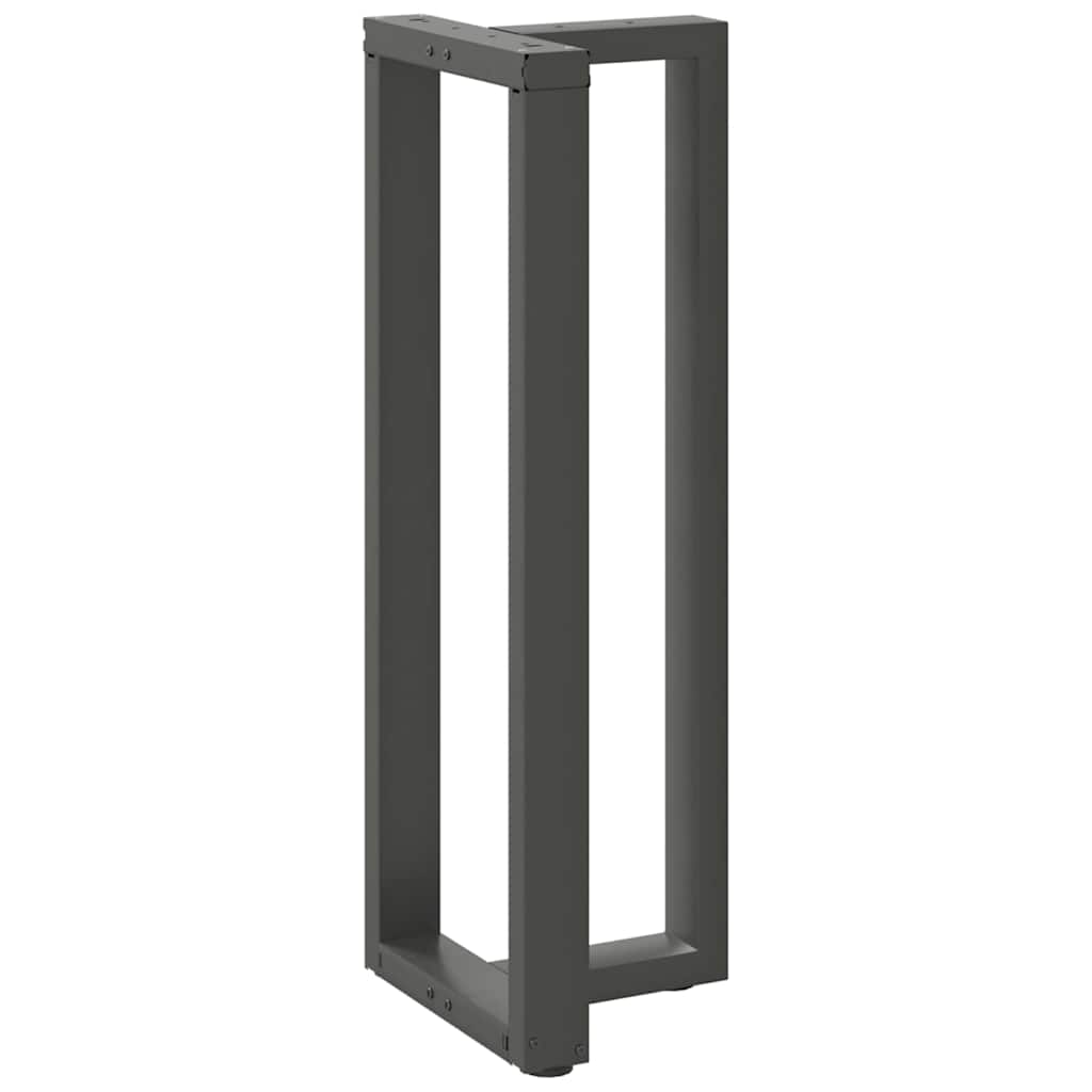 Barbordsben T-formad 2 st antracit 40x35x(110-111) cm stål