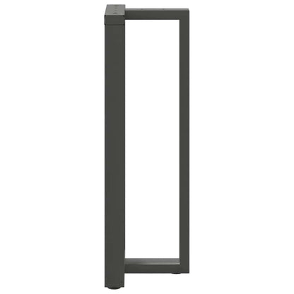 Barbordsben T-formad 2 st antracit 40x35x(110-111) cm stål