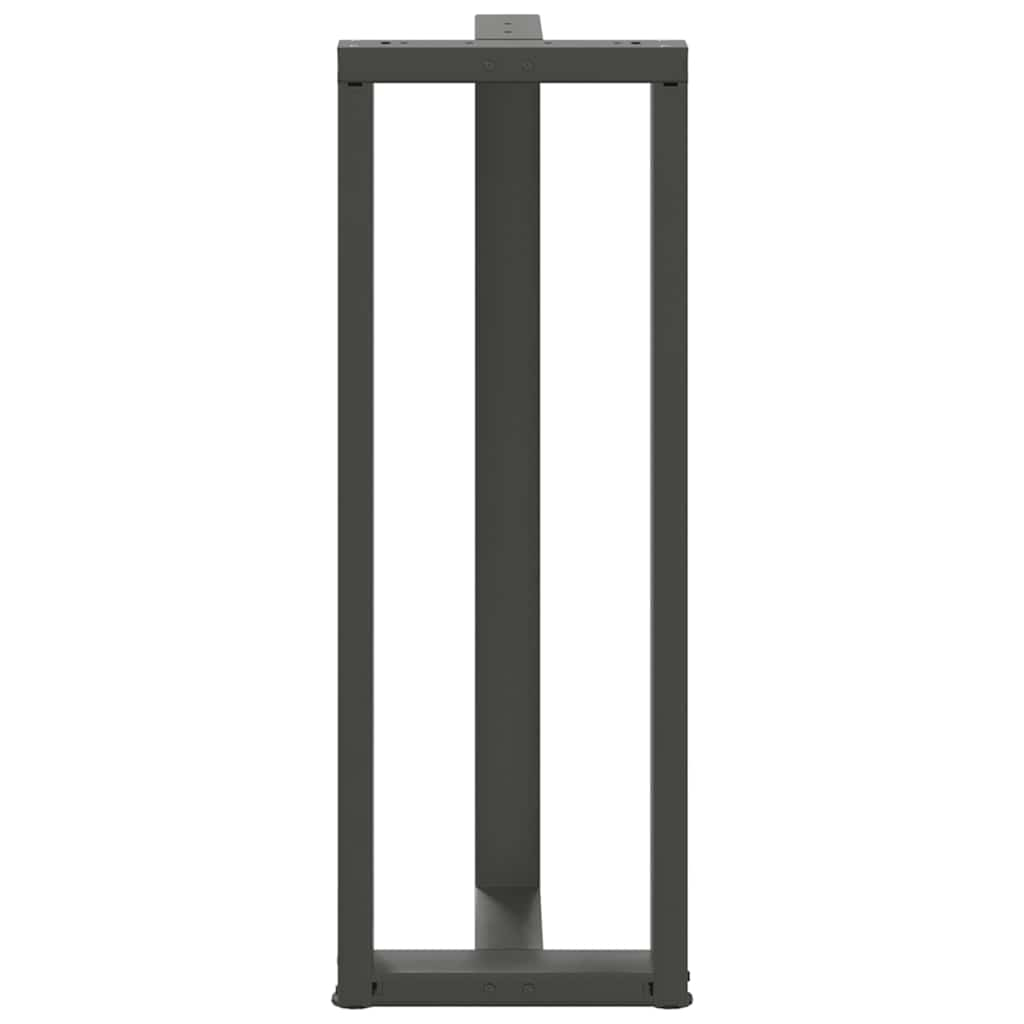 Barbordsben T-formad 2 st antracit 40x35x(110-111) cm stål