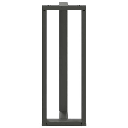 Barbordsben T-formad 2 st antracit 40x35x(110-111) cm stål