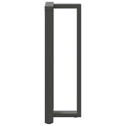 Barbordsben T-formad 2 st antracit 50x35x(110-111) cm stål