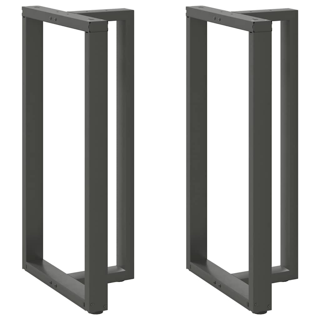 Barbordsben T-formad 2 st antracit 60x35x(110-111) cm stål