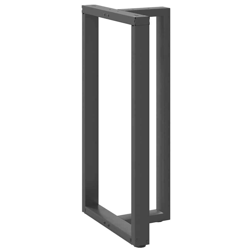 Barbordsben T-formad 2 st antracit 60x35x(110-111) cm stål