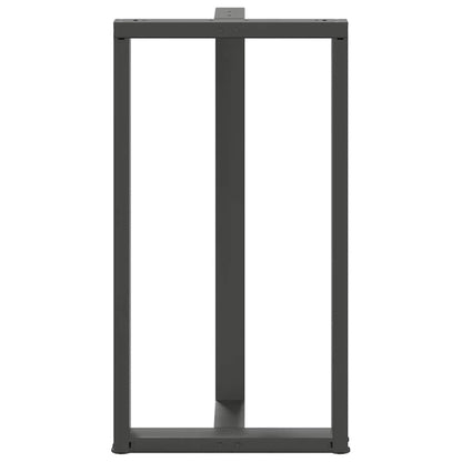 Barbordsben T-formad 2 st antracit 60x35x(110-111) cm stål