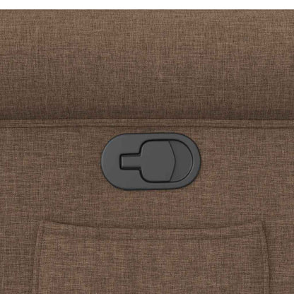 Reclinerfåtölj brun tyg